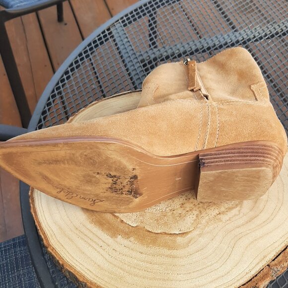 Sam Edelman "Ava" Carmel Suede Boots Size 8M - Picture 12 of 12